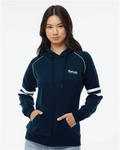 Rehab Industries - Women's Varsity Fleece Piped Hooded Sweatshirt