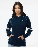 Rehab Industries - Women's Varsity Fleece Piped Hooded Sweatshirt